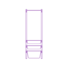 Fixtures Shelves Shelving Ikea Algot Wall Upright System 26 Inch Baskets Sketch Svg Vector, Free Vectors File
